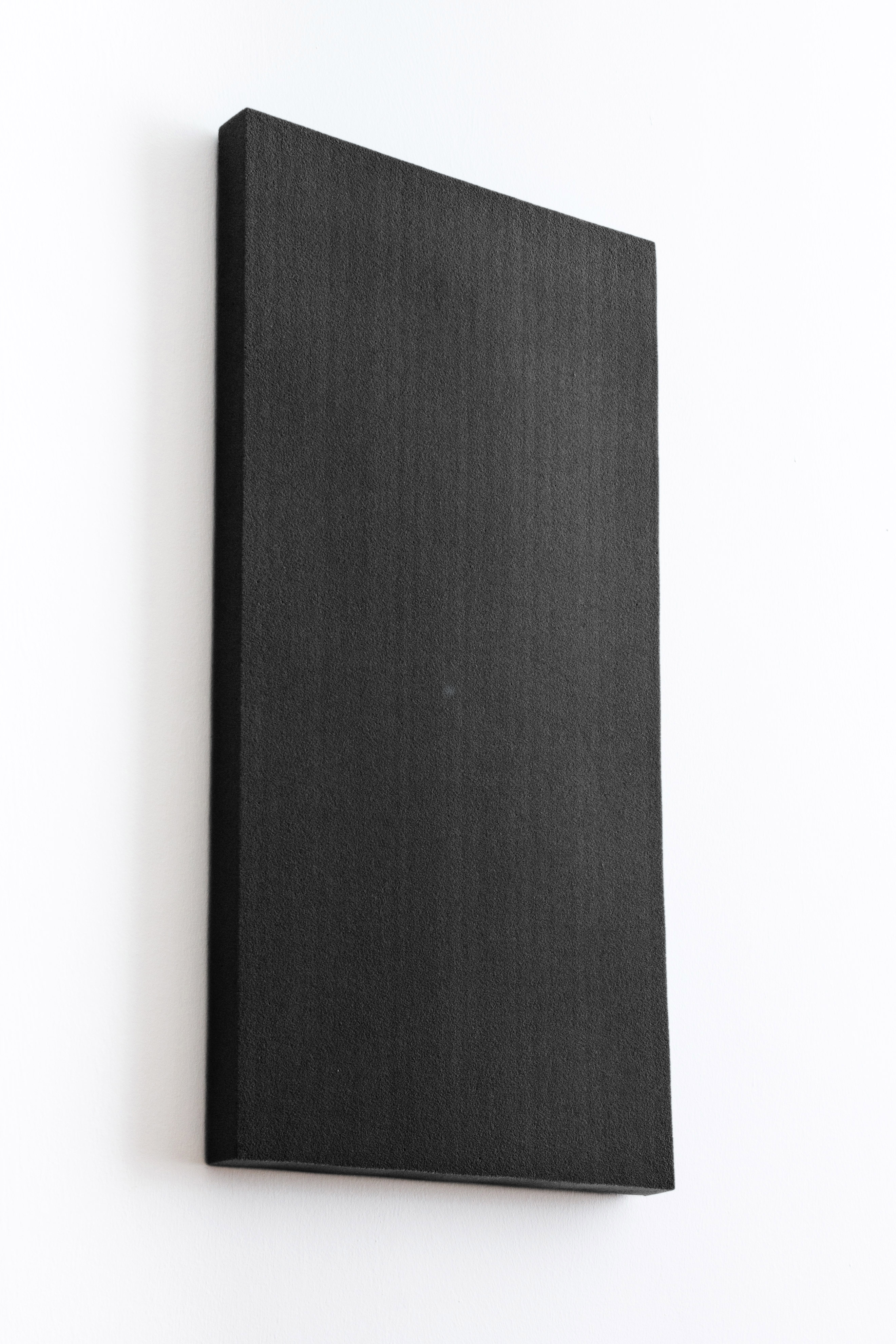 akusztikai panel téglalap, fekete 80x40x2-3-4cm