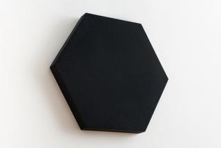 akusztikai panel hatszög, fekete 55x48x2-3-4cm