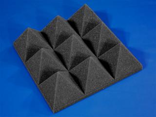 hangszigetelő szivacs piramis szürke 100x100x11cm öntapadó nélkül